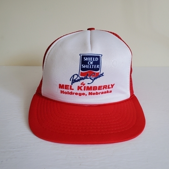Vintage Mel Kimberly Shelter Holdrege Nebraska USA Trucker Hat - Picture 1 of 7